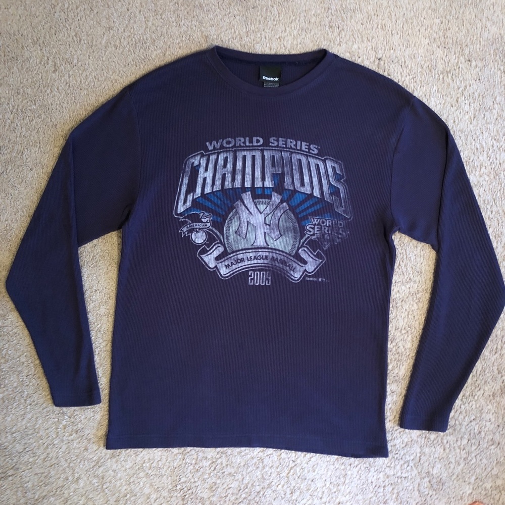 Men’s reebok ny yankees World Series thermal shirt